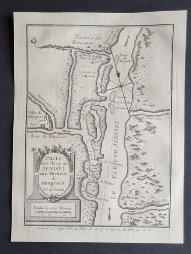 Antike landkarte - (1768),